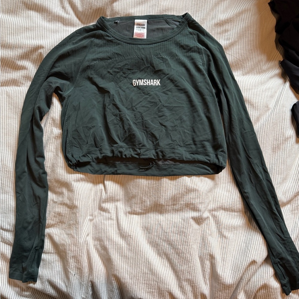 Gymshark Long Sleeve Tee - Forest Green